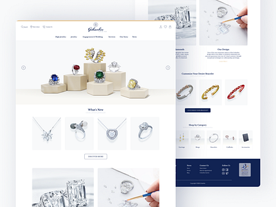 Goharbin Jewelry Website 4cs brilliant cartier chopard design gem goharbin gold jewellery jewelry luxury piaget ring rings tiffany ui uiux ux ux design website