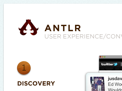 Antlr identity logo user interface