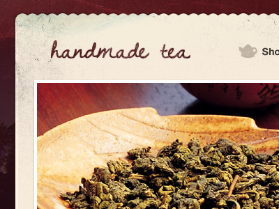Handmade Tea branding website