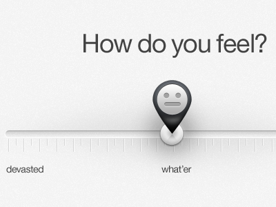 How do you feel? slider ui