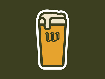 WECO Beer Glass Sticker