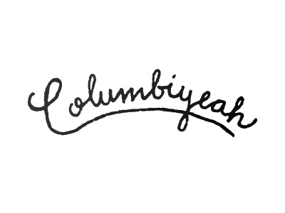 Hometown Love handdone type columbiyeah south carolina columbia