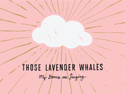 Those Lavender Whales Album Art clouds gold pink rays those lavender whales whales