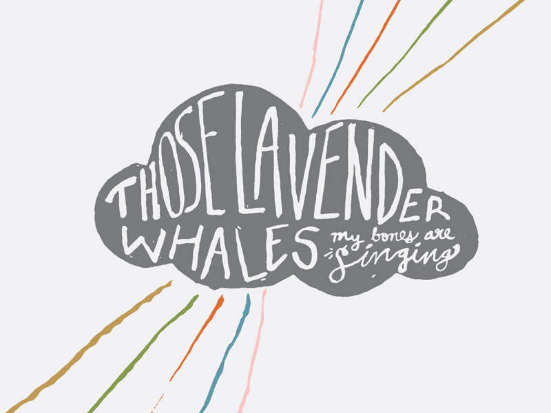 Those Lavender Whales Album Art those lavender whales whales rays gold clouds