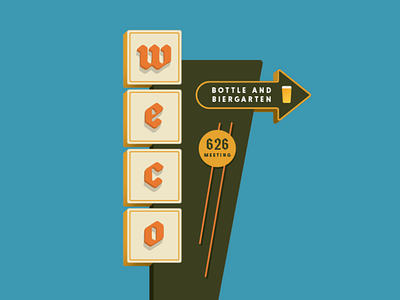 WECO Bottle & Biergarten Signage