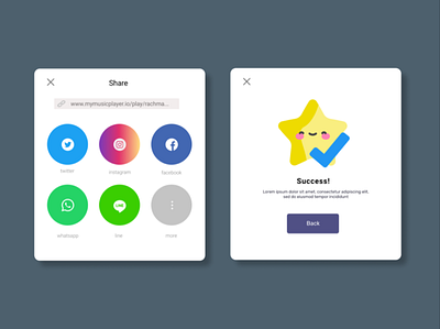 Social share design figma ui ux