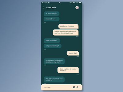 Chat App design figma minimal mobile mobile app ui ux