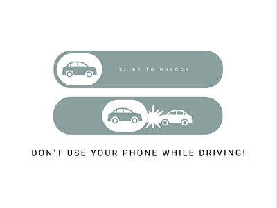 Switch (unlock) UI design (don't text and drive!) design figma ui ux