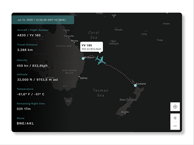 Plane tracker (aviation/map UI)