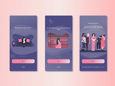 Health app onboarding design figma health health app mobile mobile app mobile ui ux