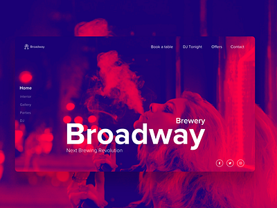 Broadway Brewery Landing page - Branding