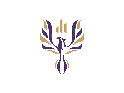 Phoenix Financial Logo Design abstract accounting finance financial luxury phoenix rebirth renew security