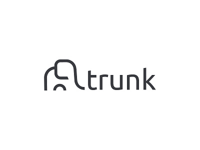 Trunk Logo branding develper elephant logo services trunk
