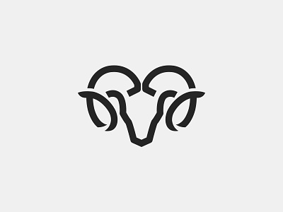 Ram Abstract Lineart abstract for sale line logo minimal ram