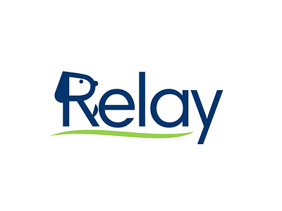 Relay Wordmark Logo branding design dog logo simple walk wordmark