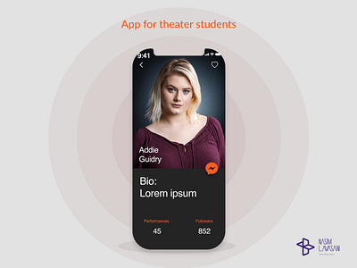 theater students app app design design theater students ui ui design uxdesign