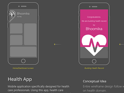 Sign Up Flow for Health App flow health health care platform prototype registration sign up wireframe