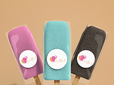 Ice cream logo branding gudbud ice icecream icon illustration logo logodesign typography vector