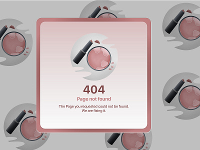 404 error page for makeup site 404 adobe xd creative daily ui design error page ui ui challenge user interface xd