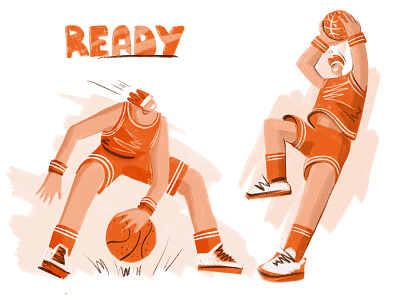 Basketball players, hand drawn illustration, Procreate active ball basketball basketball player dynamic handdraw illustration pen pencil player procreate sport team