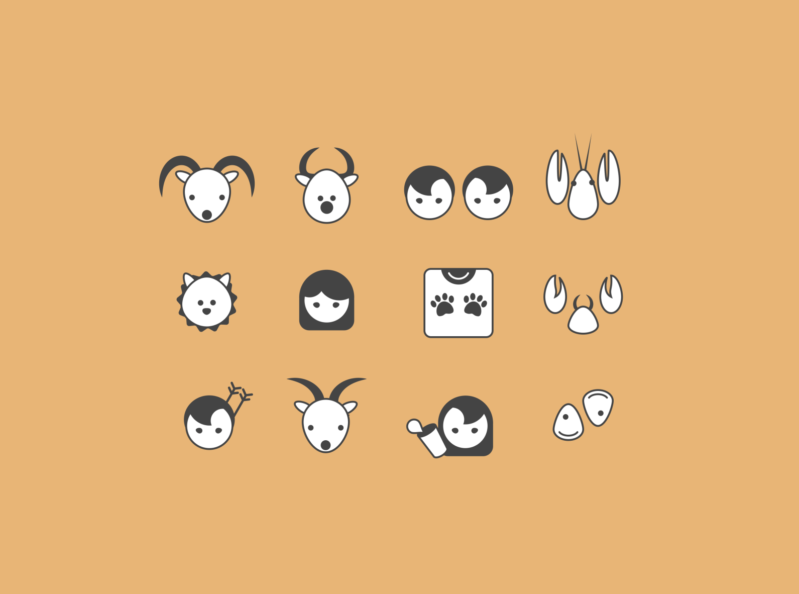 Cozy Horoscope B/w By Tanya On Dribbble