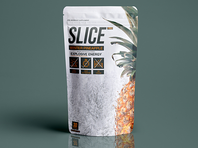 Slice Pro Pre-Workout Product Package product design