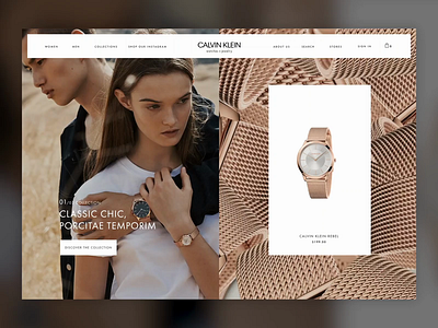 CK Hero branding design ecommerce jewelery responsive design ui watches web