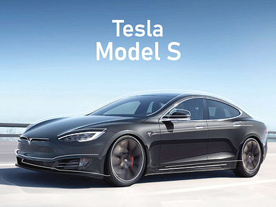 Tesla Model S design minimal post socialmedia web