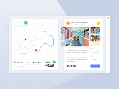 io-io app color concept design drink foodie map order taxi ui ux web