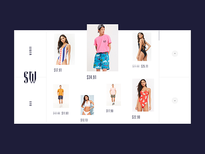 SwimWear design inspiration product shop store swimwear ui ux web