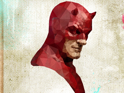 Daredevil 2 blind cubism cubist daredevil face facets hero human man mask miller superhero