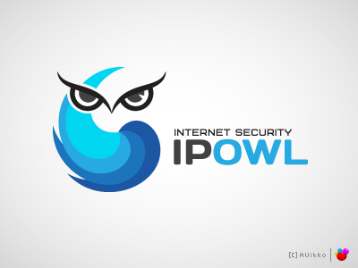 IPOWL Logo badge branding business logo creative logo custom logo customlogo emblem logo logo design logo designer logodesign logotype owl owl logo security security logo дизайнлоготипа лого логотип логотипы