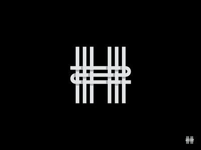 H Stripes h highways identity interchange logo mark stripes