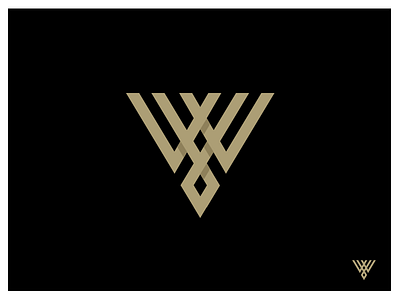 W geometry logo mark w