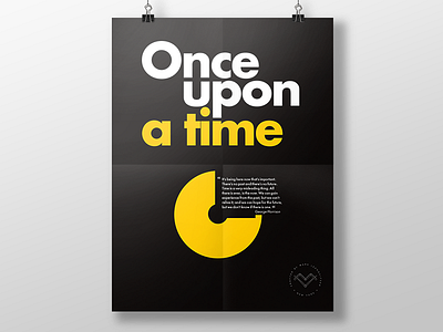 Once Upon A Time bold graphic poster typography