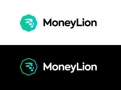 MoneyLion logo branding fin head identity lending lion logo mark money startup tech