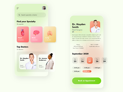 Doctor Appointment Concept UI by Duy Nhật on Dribbble