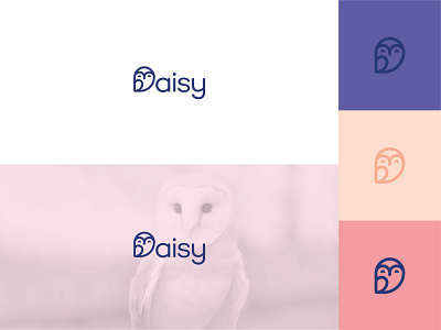 Daisy Identity branding clean logo cute logo d logo daisy logo digital branding digital logo identity logo logo mark logotype owl logo purple logo studio logo tech logo