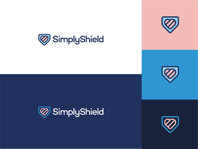 Simply Shield Identity branding clean logo digital logo identity logo logo design logo mark minimal logo minimalist logo pink logo ppe s logo shield logo simply logo studio logo