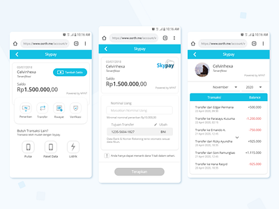 Skypay Digital Wallet app app design responsive ui uidesign uiux ux uxdesign wallet wallet ui walletapp webapps webresponsive