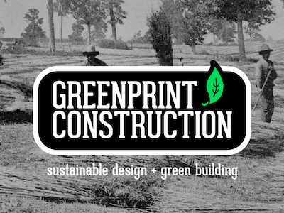 Green Building Construction Logo construction green building leaf logo