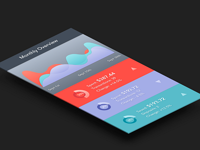 Monthly Budget Tracker chart graph ui ux