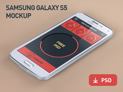 Samsung Galaxy S5 mockup