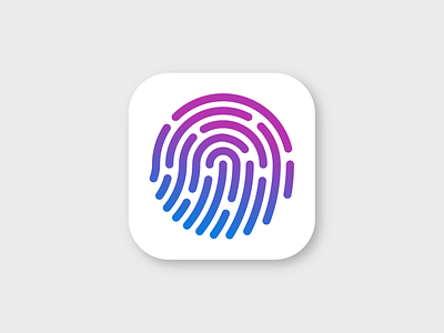 Daily UI #5 App icon appicon daily ui dailyui fingerprint icon ui