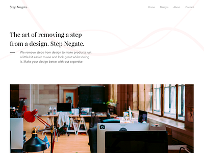 Step Negate - Intro design minimal ui ux