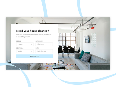 Cleaner Booking - UI Concept design minimal ui ux