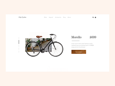 Bike E-Commerce Concept