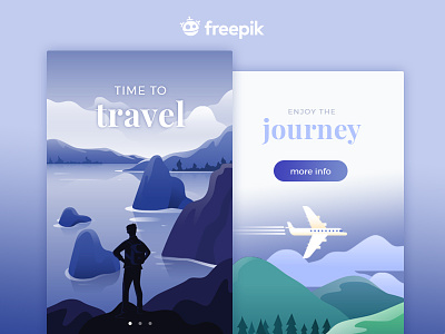 Travel App adventure app design flat illustartion inspiration responsive travel ui ux