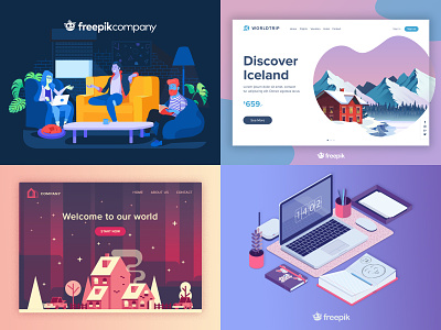 2018 Top 2018 app branding design dribbble flat freepik gradient illustration landing logo top top 2018 vector web web design