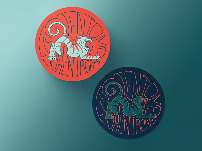 Tiger illustration alpes maritimes angry animal antibes coaster coasters french riviera graphic design handwriting illustration motion design nice roar savage stretching font tiger tiger roars typography